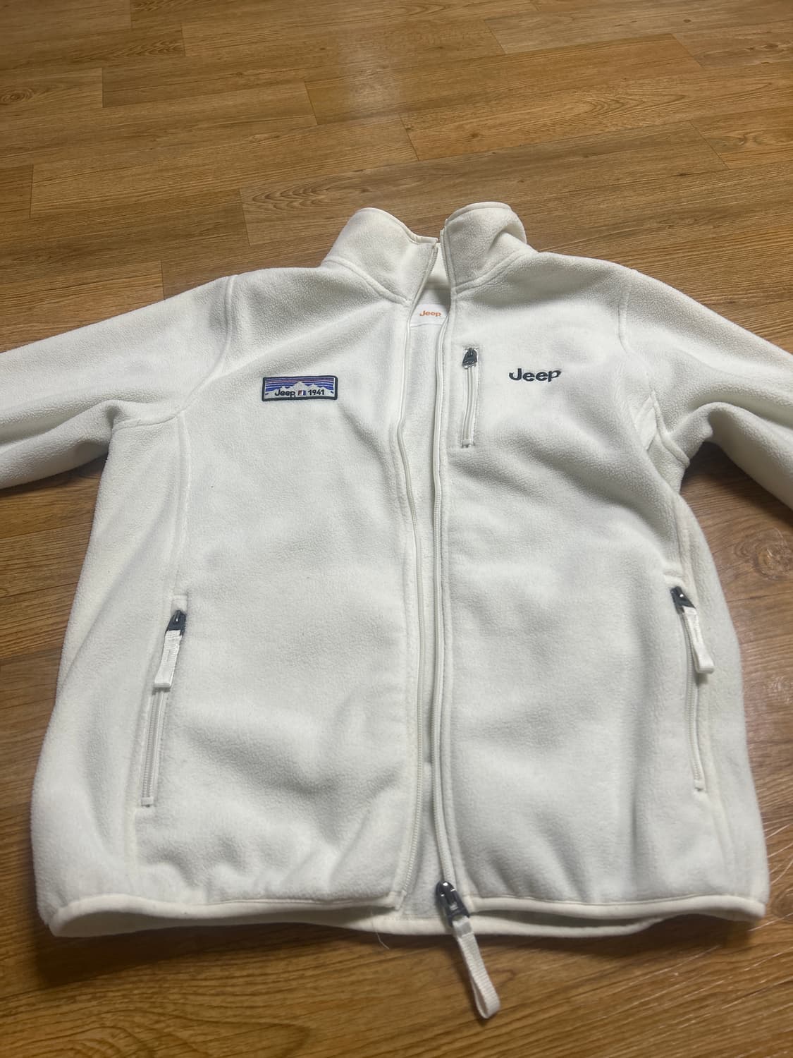 지프 아이보리 후리스 상품이미지1