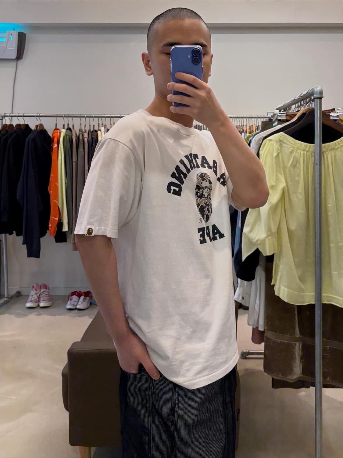 베이프 퍼스트 카모 컬리지 티셔츠 상품이미지8