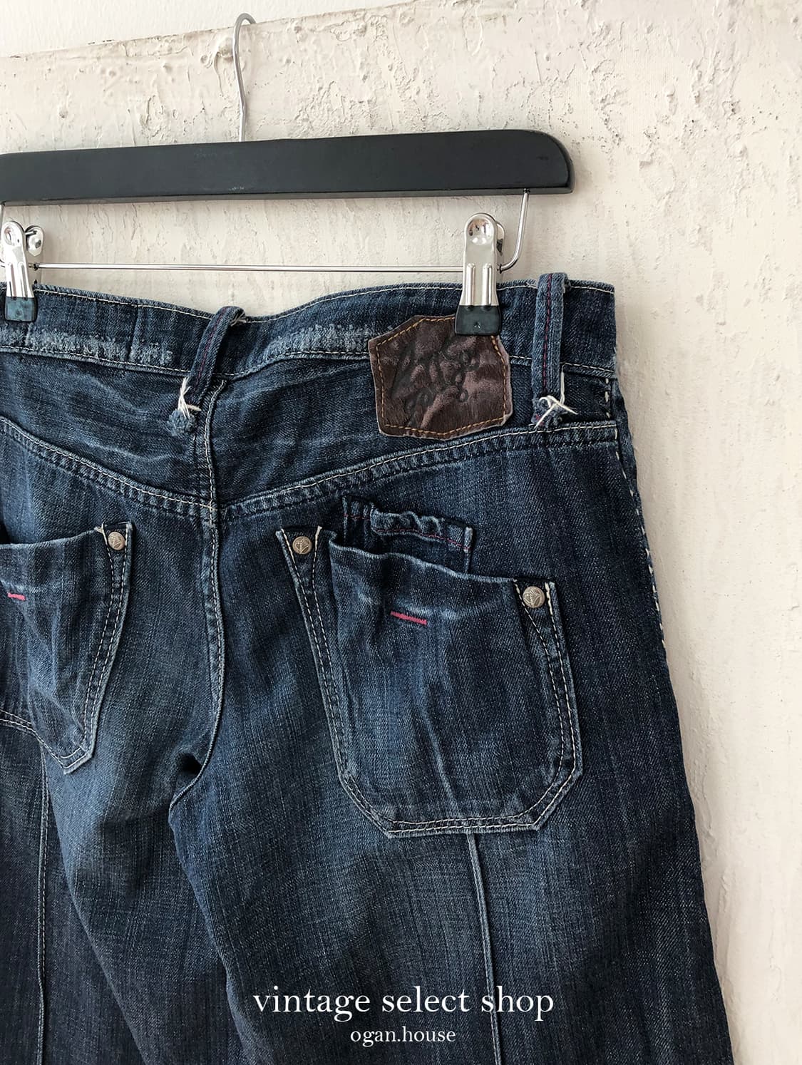 vintage button denim culotte pants 상품이미지4