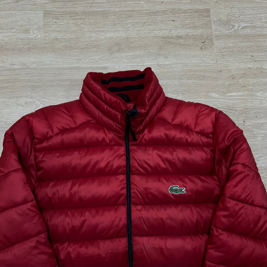 라코스테 구스다운 스탠드넥 경량패딩 점퍼 [레드] 48 상품이미지2