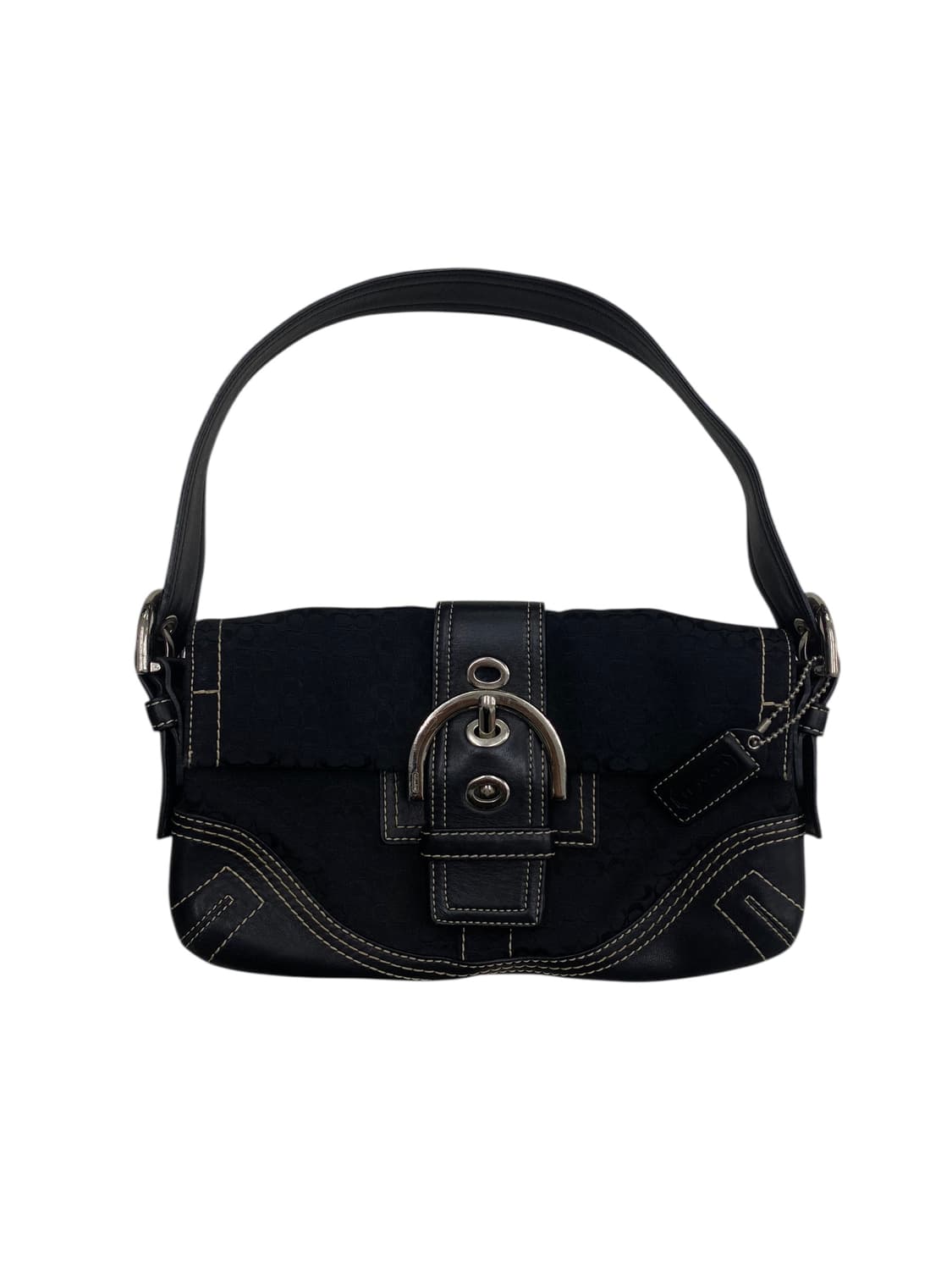 코치 y2k 블랙 바게트백 상품이미지1