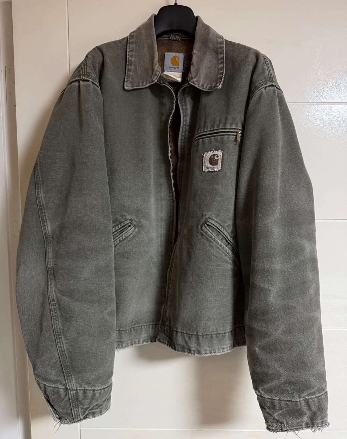 [L] 빈티지 칼하트 J76 디트로이트 자켓 모스 상품이미지5