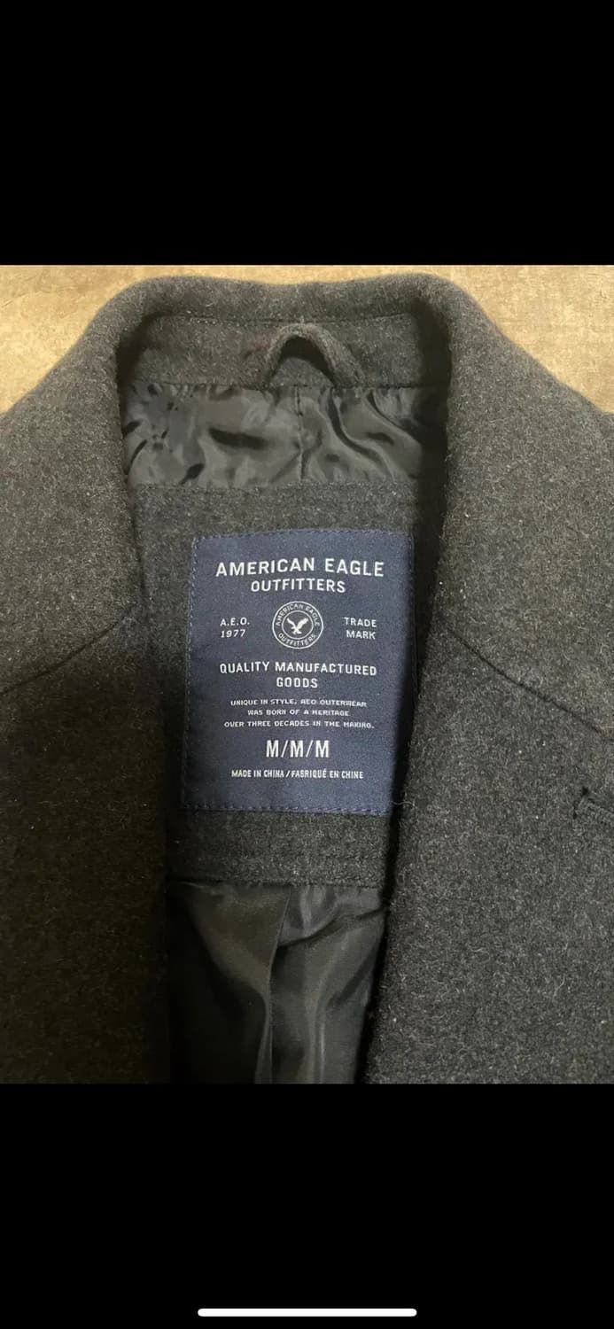 아메리칸 이글 차콜 그레이 싱글 코트 m 100 사이즈 상품이미지2
