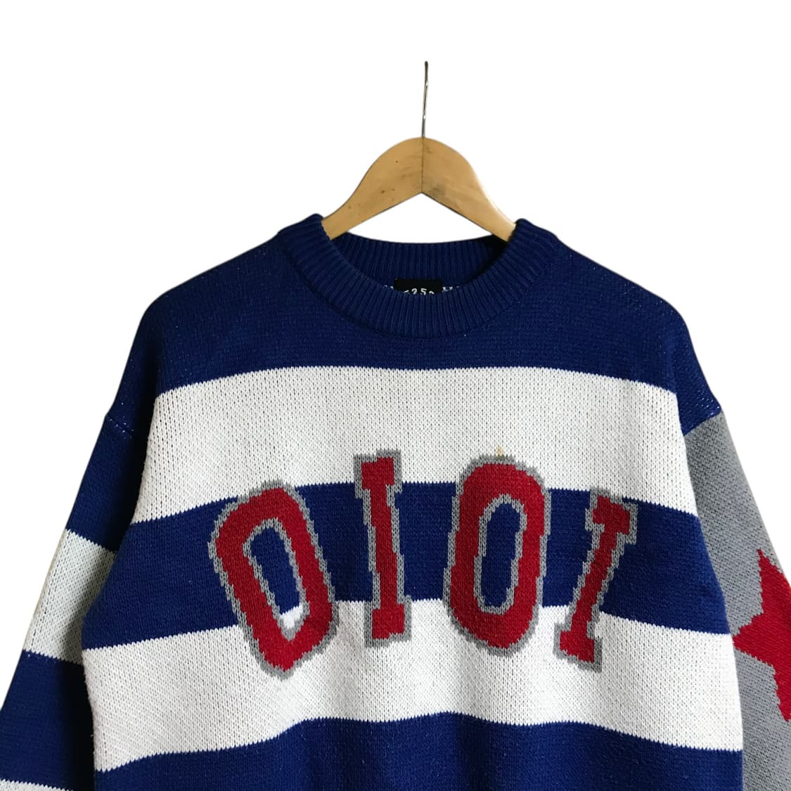 Oioi 단가라 라운드니트 상품이미지1