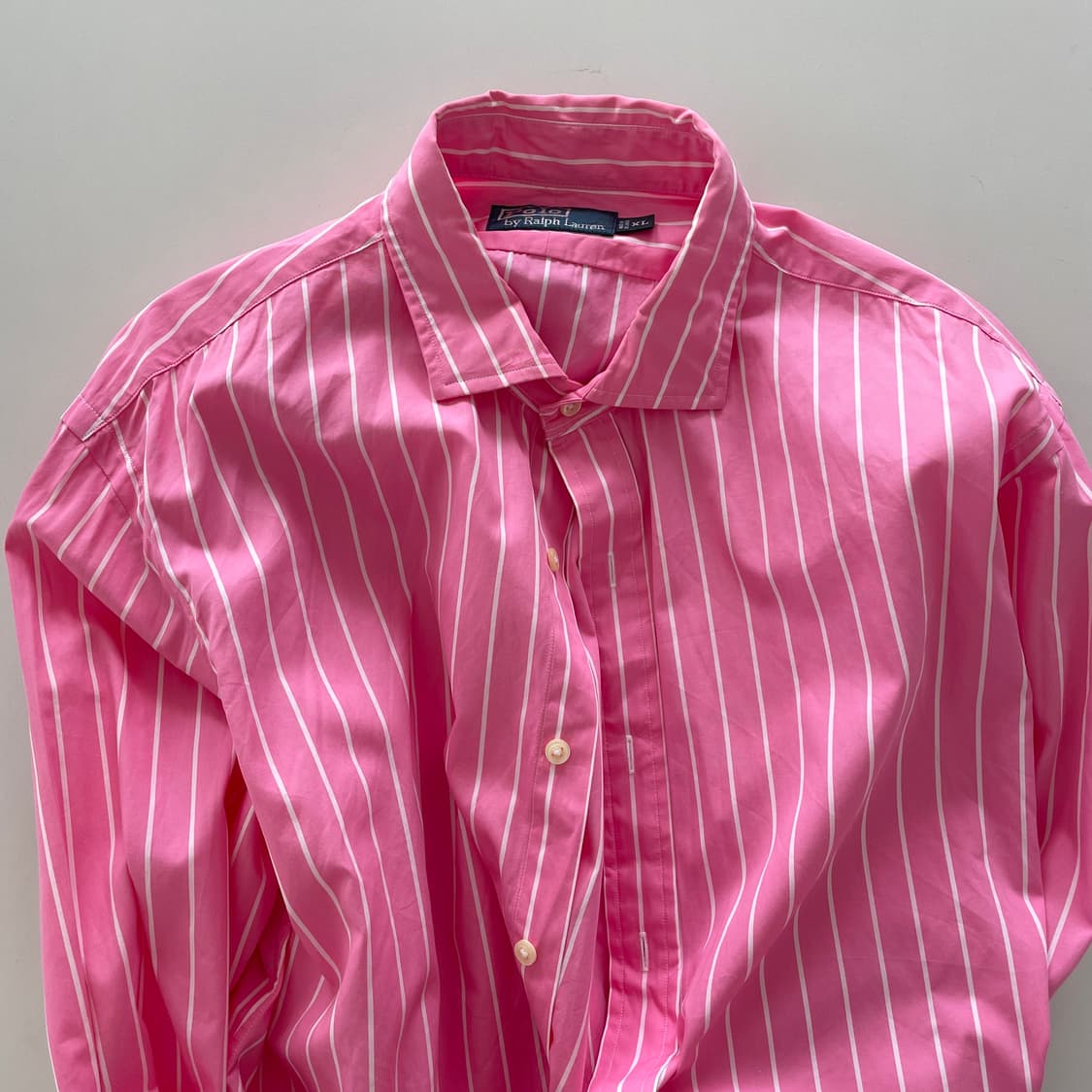 폴로 랄프로렌 핑크 스트라이프 셔츠 상품이미지1