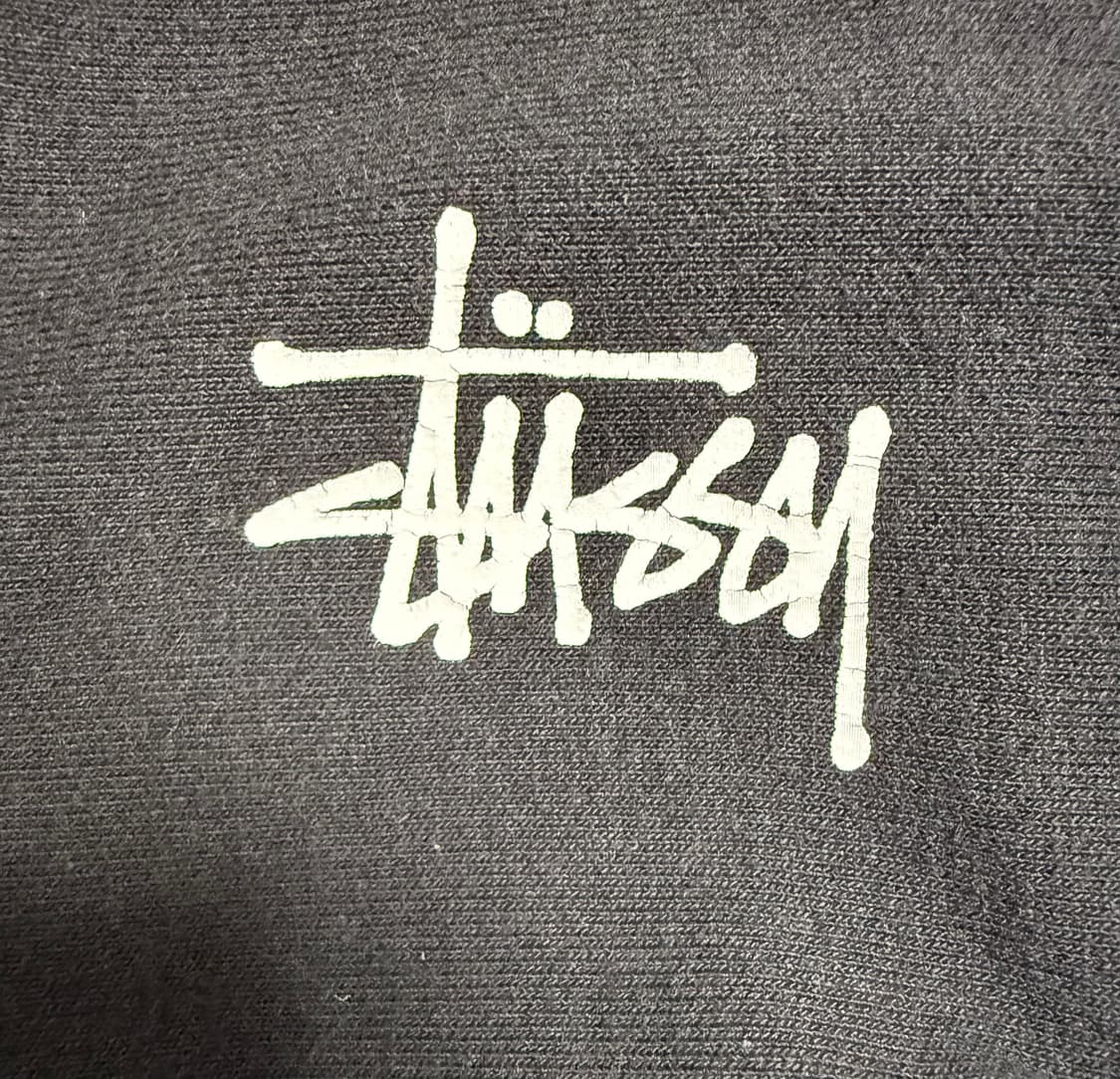 스투시 블랙 후드직업 M 상품이미지3