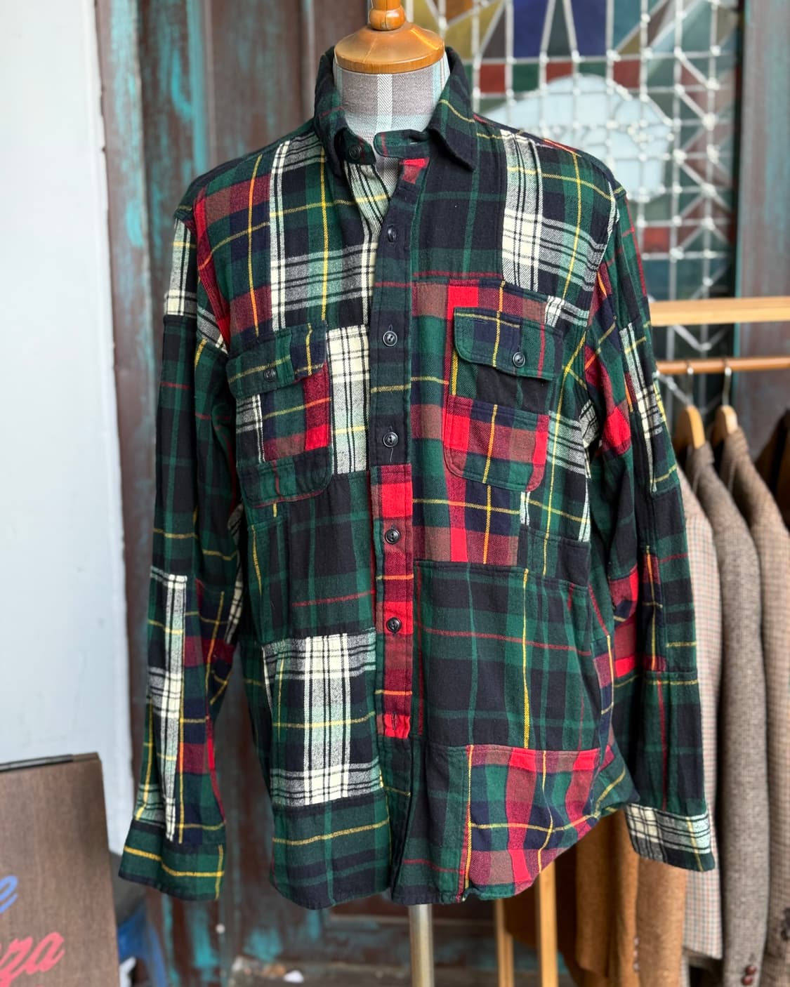 90‘s 폴로 랄프로렌 (복각) 클래식 핏 플란넬 셔츠 L 상품이미지7