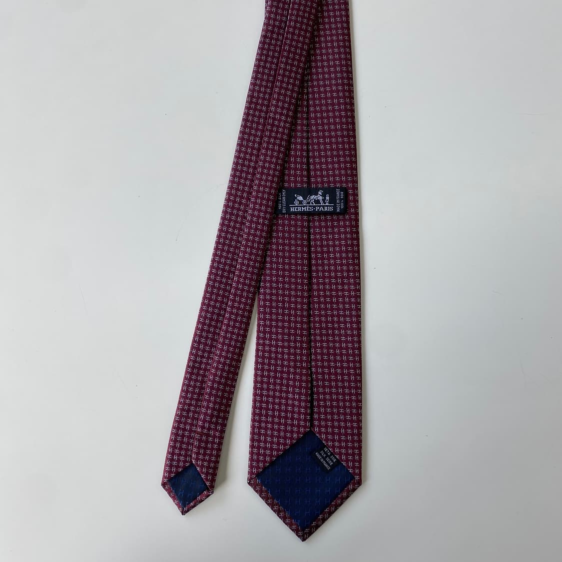 에르메스 모노그램 넥타이 정품 명품(HERMES)8.3cm 상품이미지3