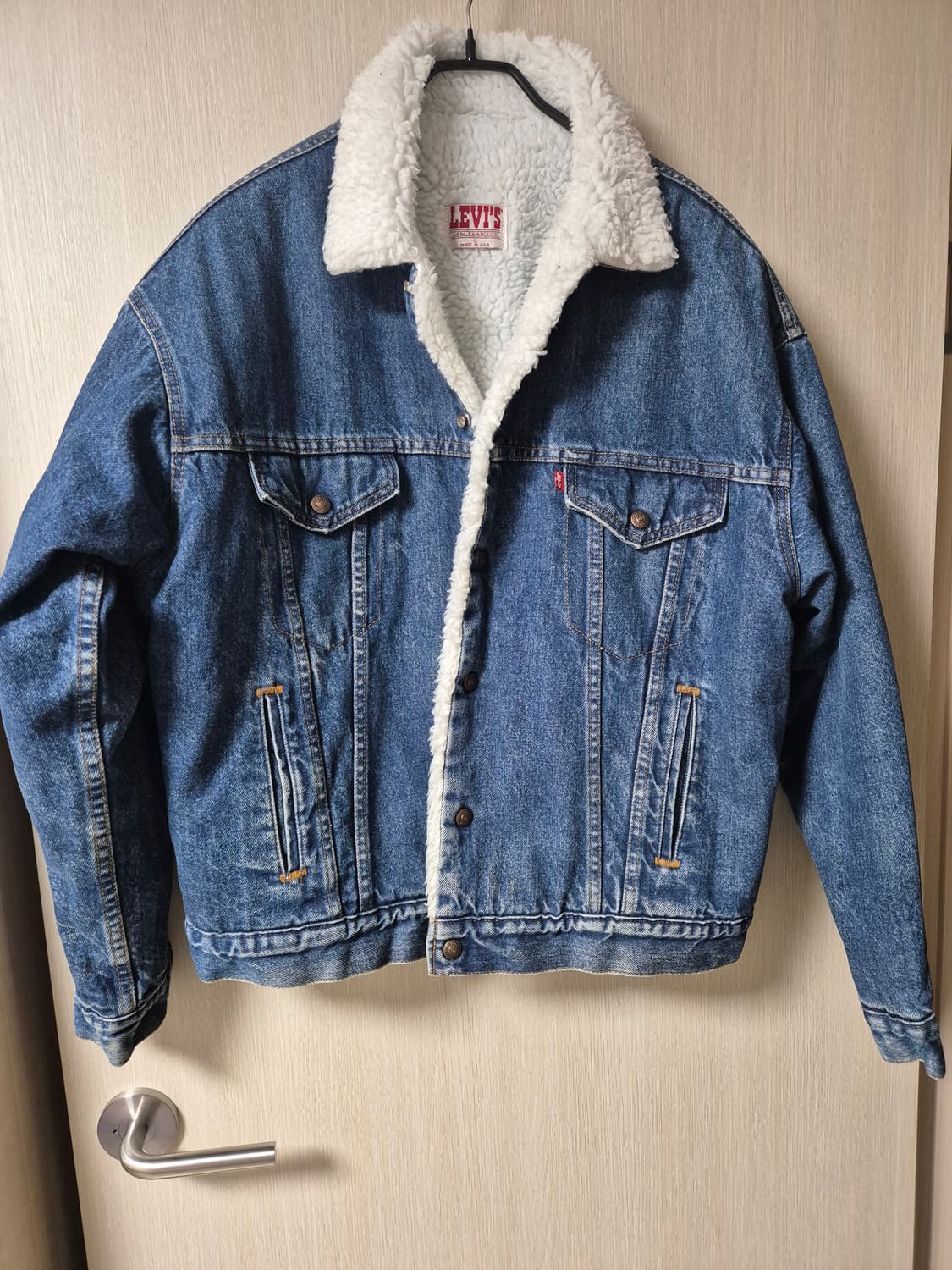LEVI's 리바이스 USA 빈티지 데님 쉐르파 자켓 라지 상품이미지1