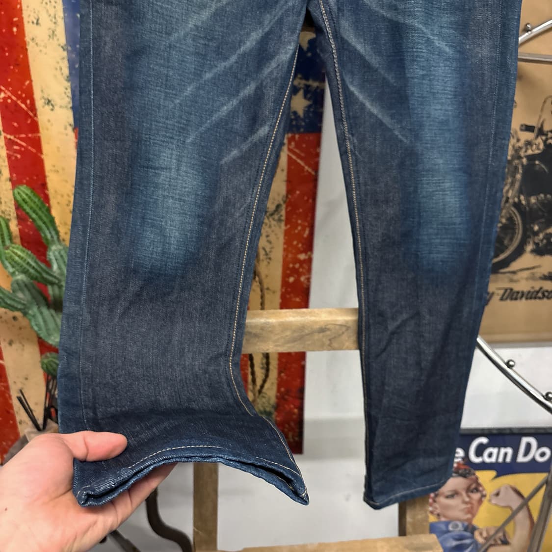 리 아메리칸 라이더스 203 재팬라인 빈티지 리지드 데님팬츠 N665 상품이미지4
