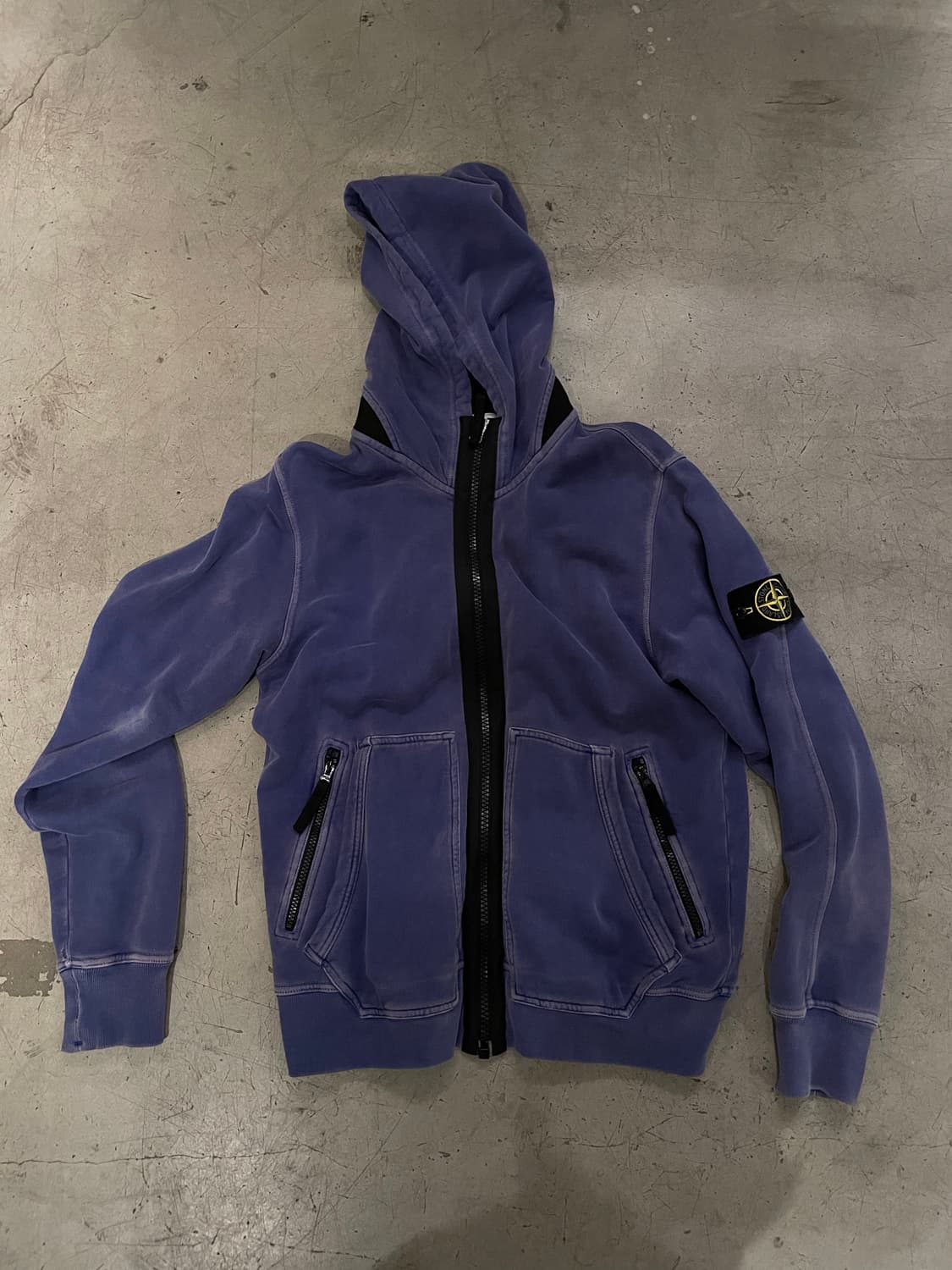 스톤아일랜드 13AW 가먼트다이드 후드집업 상품이미지1