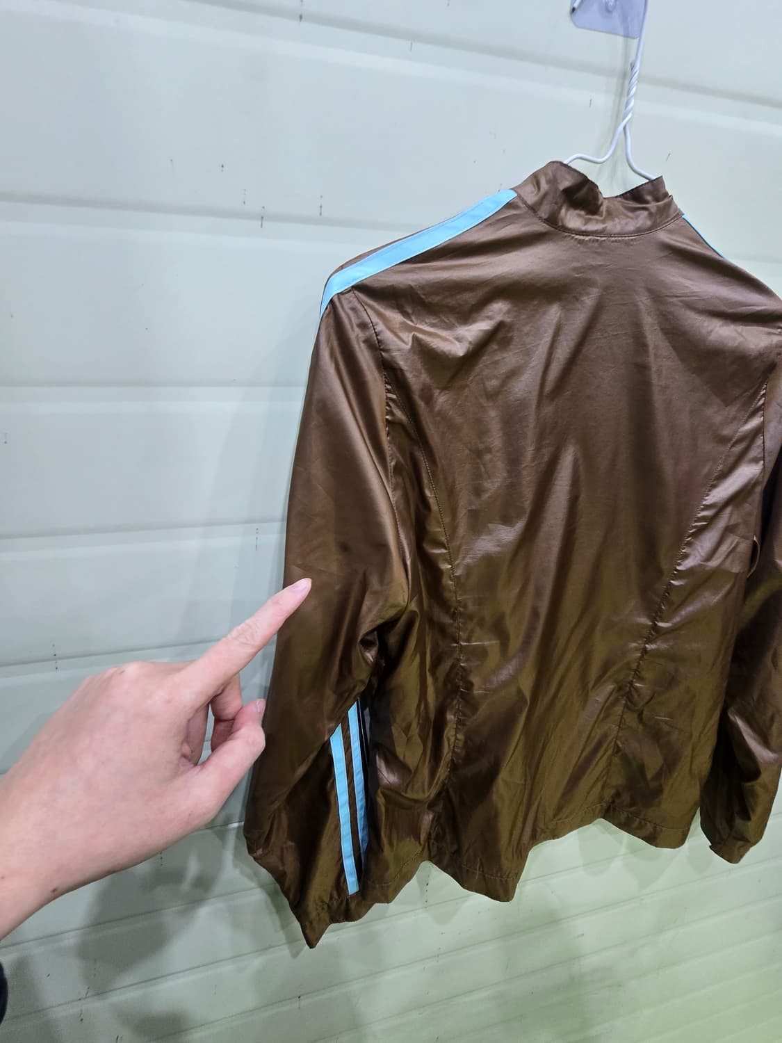 빈티지 아디다스 브라운 윈드브레이커 Y2K  자켓 상품이미지7