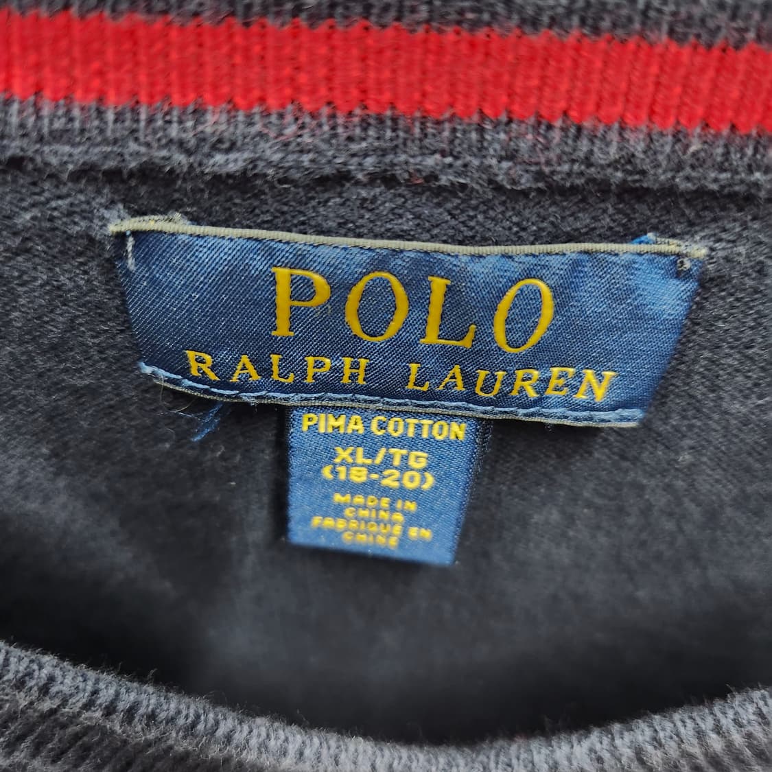 폴로랄프로렌 피마코튼 로고 니트 M 상품이미지4