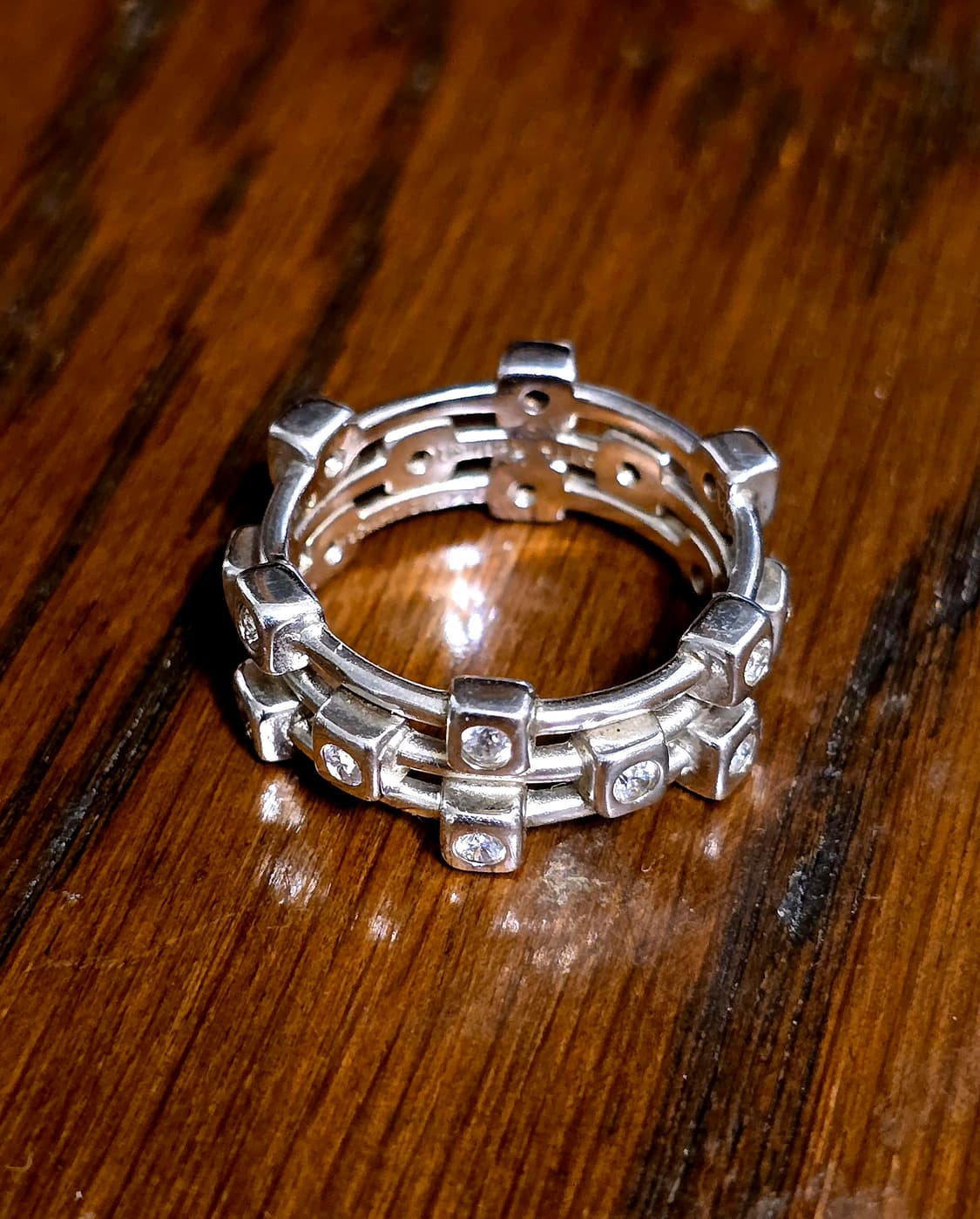 🇺🇸모던한 실버 925 은 세줄 bold ring 상품이미지1