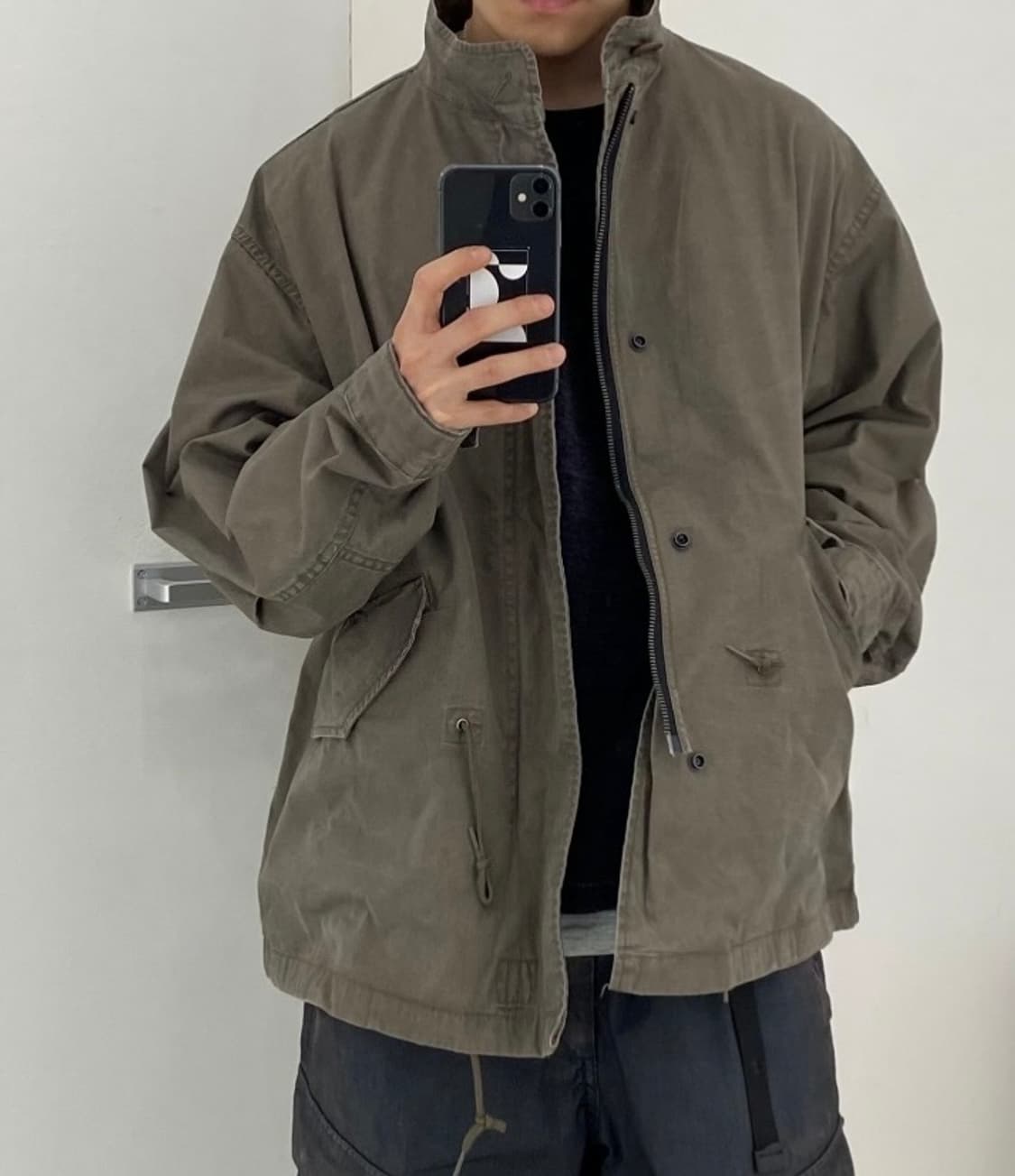 [구매] 해칭룸 숏 모즈파카 카키 사이즈 2,3 상품이미지1