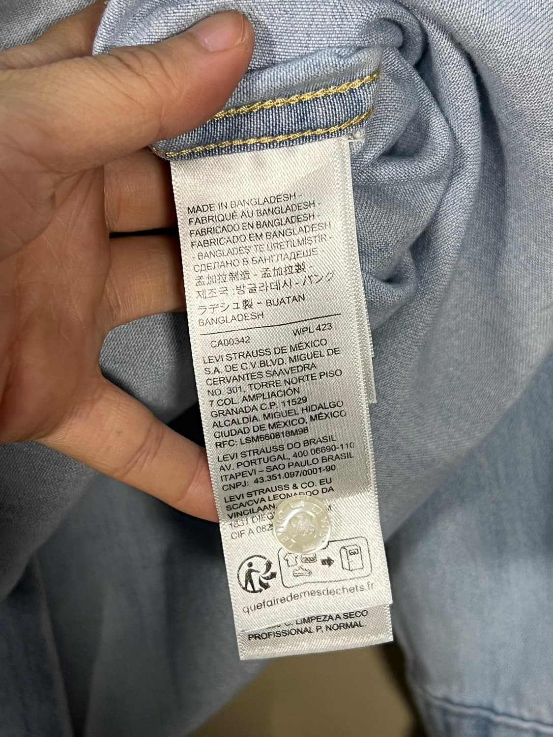 리바이스 데님 웨스턴 셔츠 처분  상품이미지4