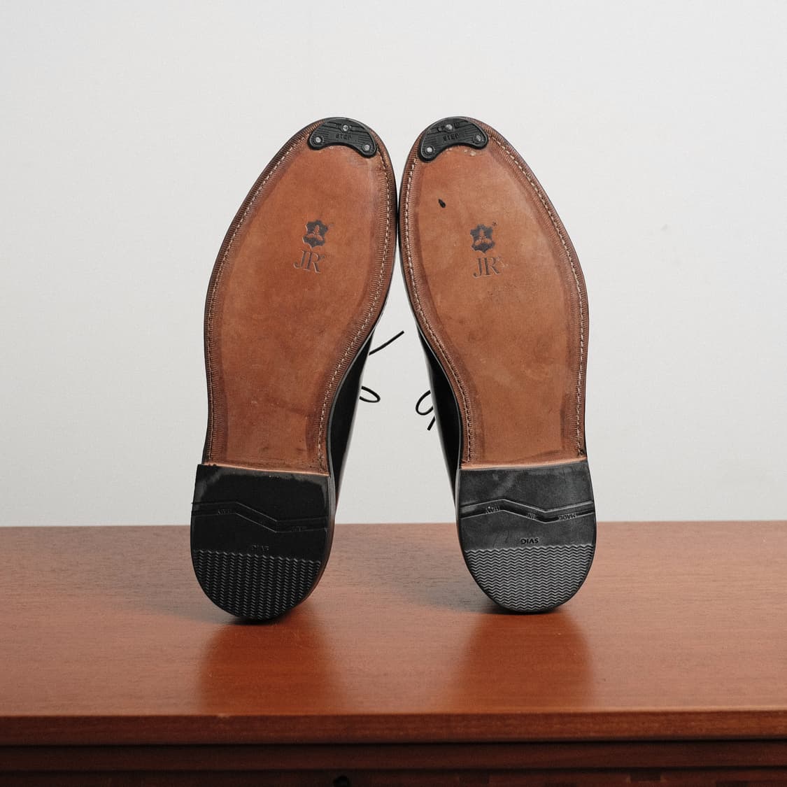 알든9901 10.5D사이즈 블랙 코도반 플레인토 더비 상품이미지10