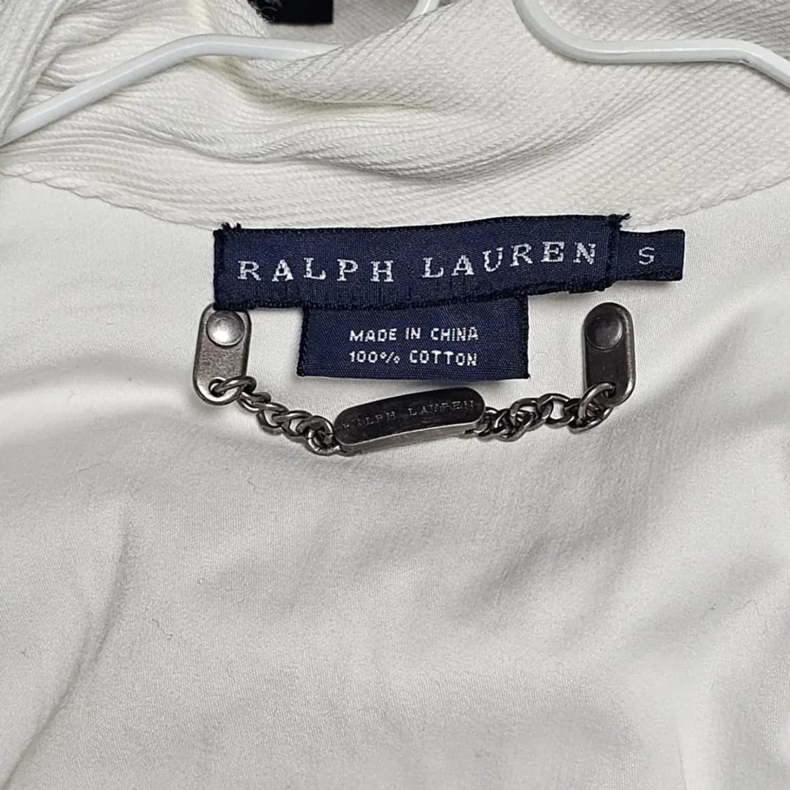 정품)55/S/폴로 랄프로렌 화이트 벨트 자켓 상품이미지4