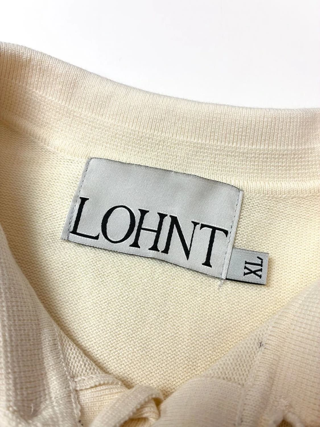 론트 LOHNT 100% 코튼 니트 카라 반팔 티셔츠 PN4726 상품이미지5