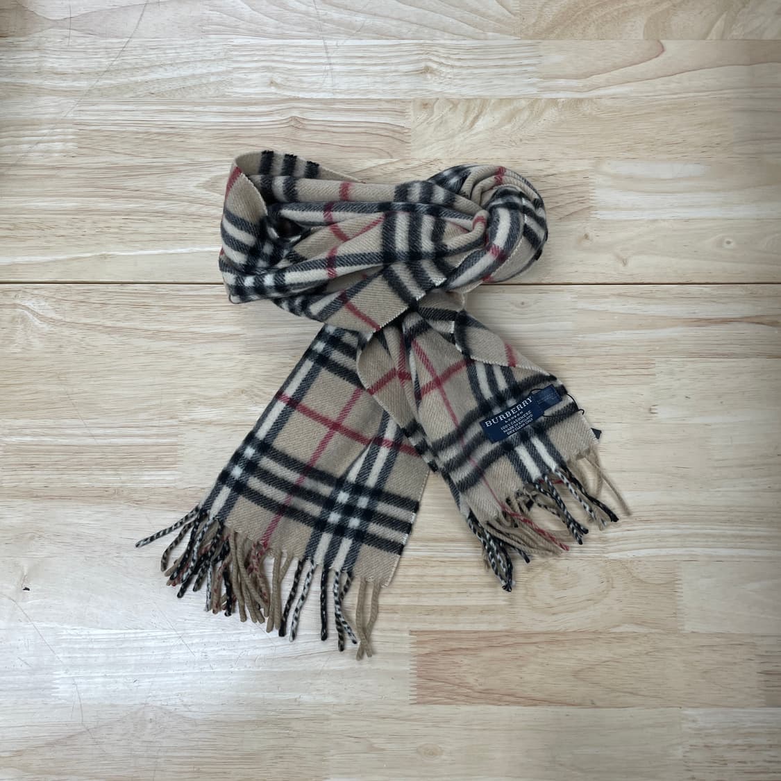 버버리 정품 캐시미어 램스울 머플러 베이지 상품이미지1