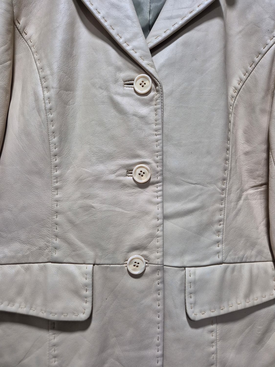 R.P.B 일본빈티지 베이지 양가죽 자켓 상품이미지4