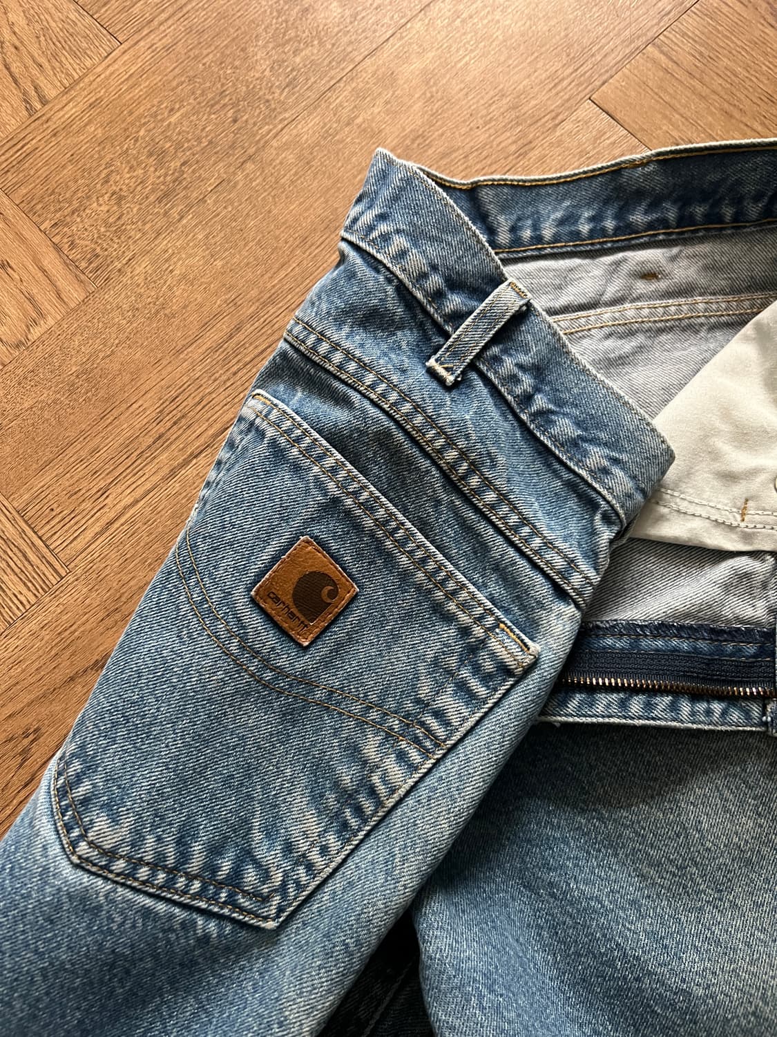 [36]칼하트 USA 빈티지 워싱 워크 데님 팬츠 상품이미지7