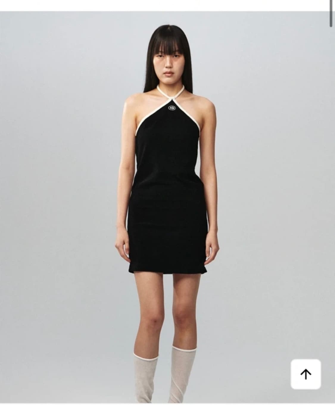 kijun 테리 홀터넥 미리 원피스 상품이미지1