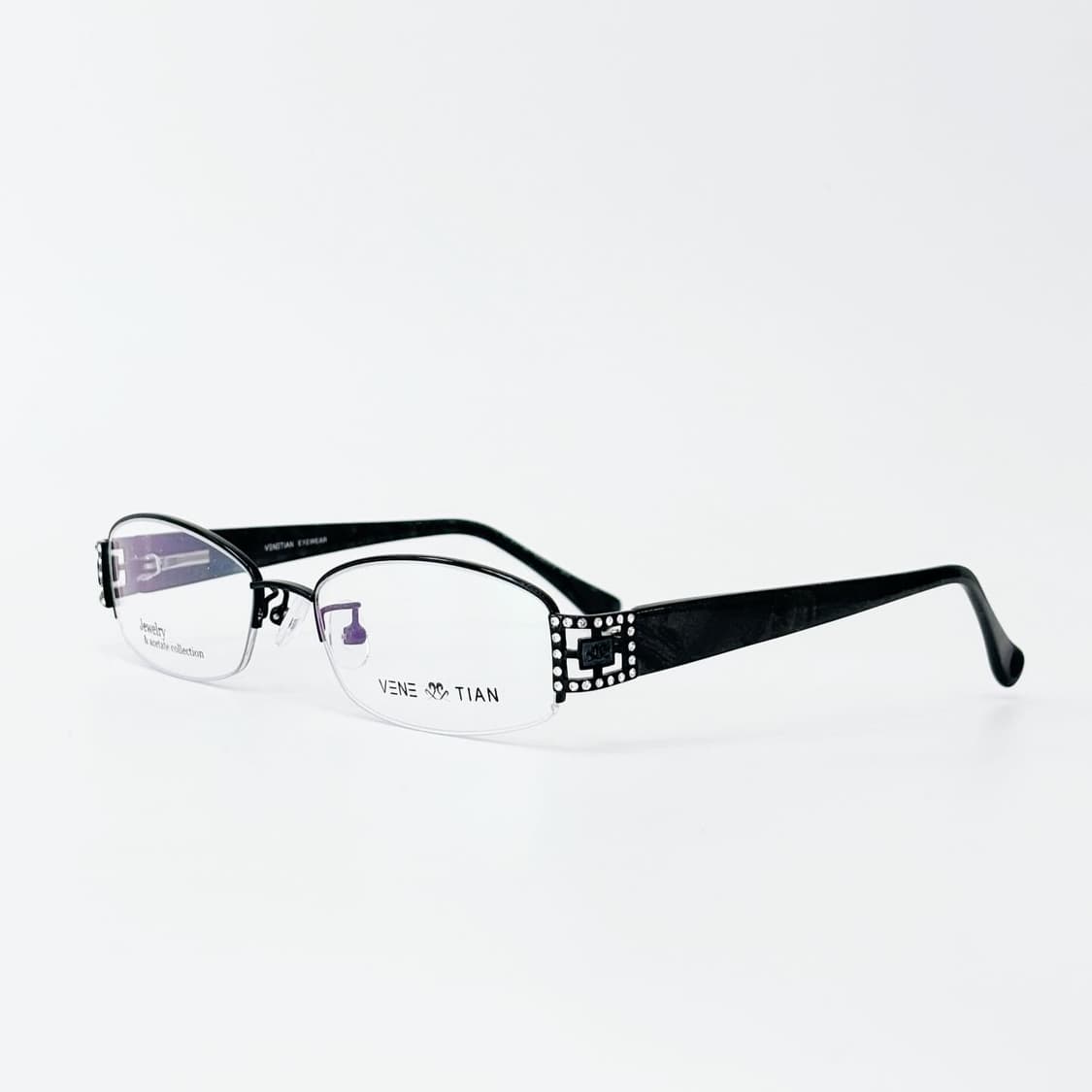 VENETIAN  블랙 메탈 데드스탁 빈티지안경 상품이미지3