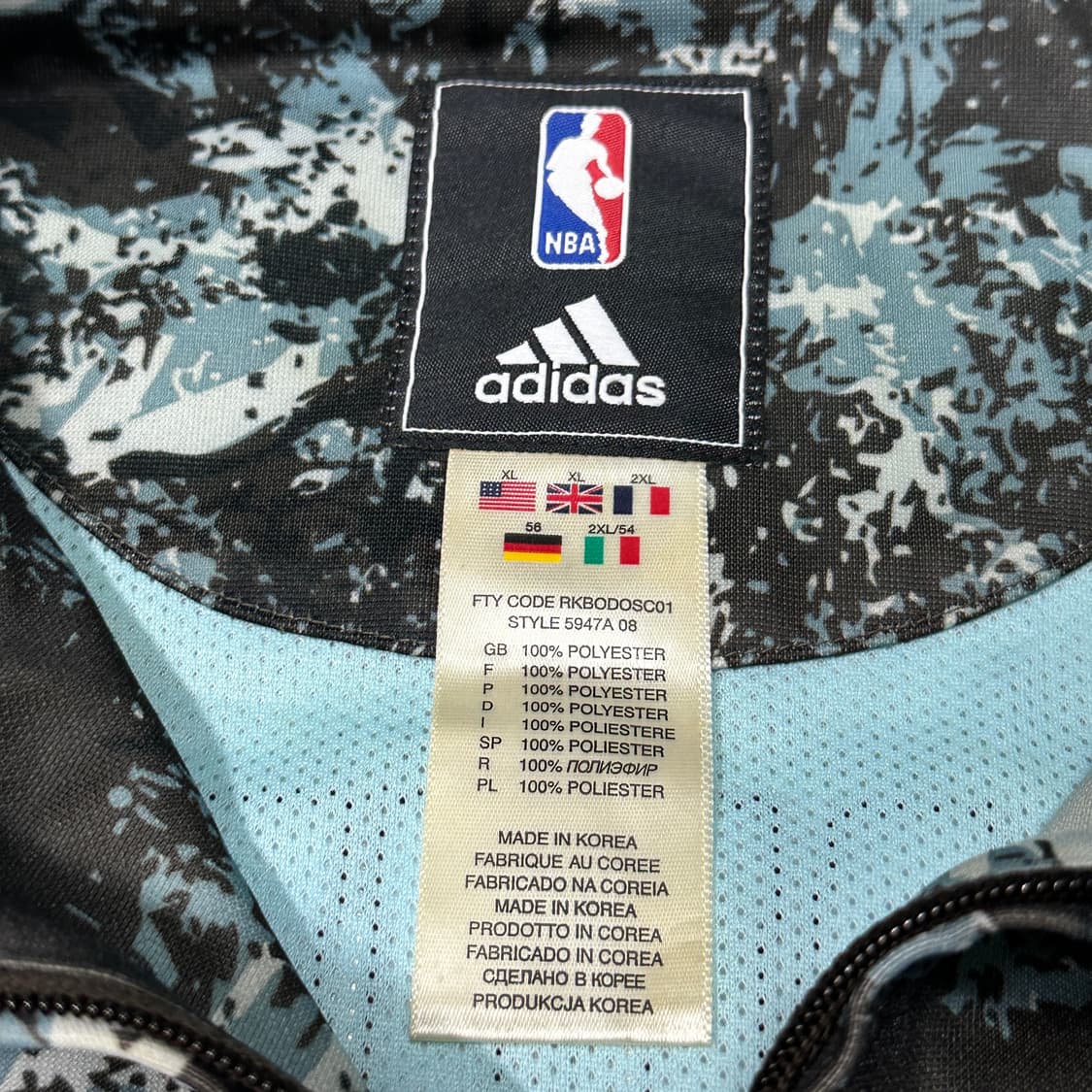 아디다스 NBA 덴버 오버핏 트랙탑 XXL 상품이미지4