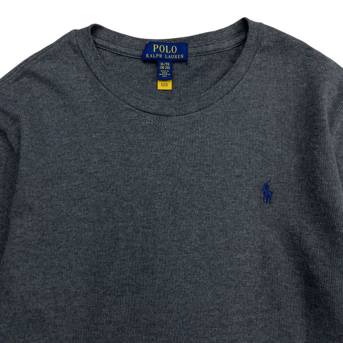 폴로 랄프로렌 네이비포니 차콜 롱슬리브 XL 상품이미지4