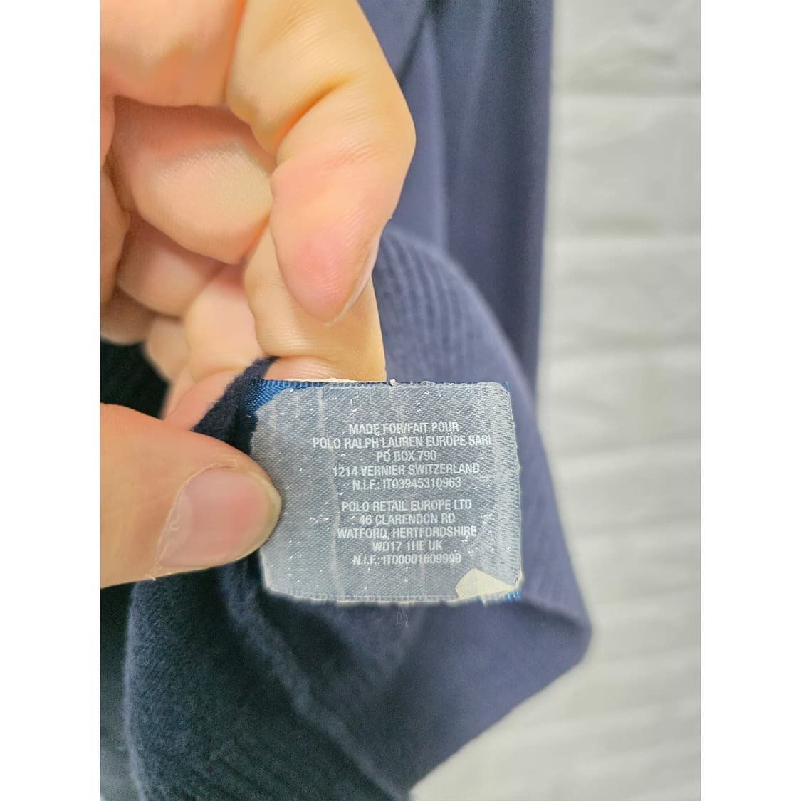 폴로 랄프로렌 네이비 가디건 14Y 성인S 상품이미지3