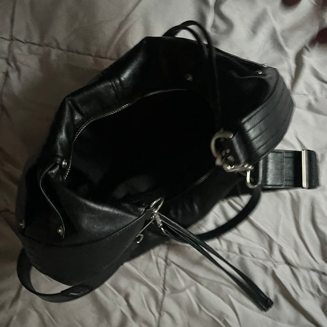 메종미네드 leather saddlebag black 상품이미지3