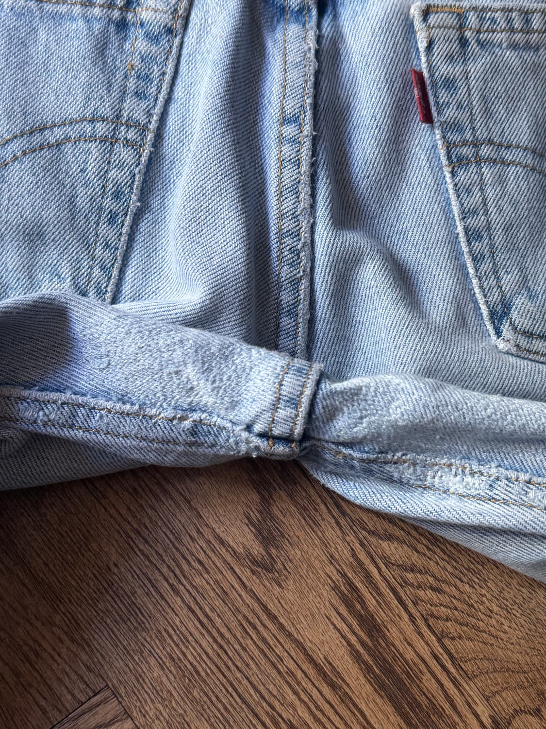 [32]리바이스 517 빈티지 리페어드 라이트블루 플레어진 F58 상품이미지6