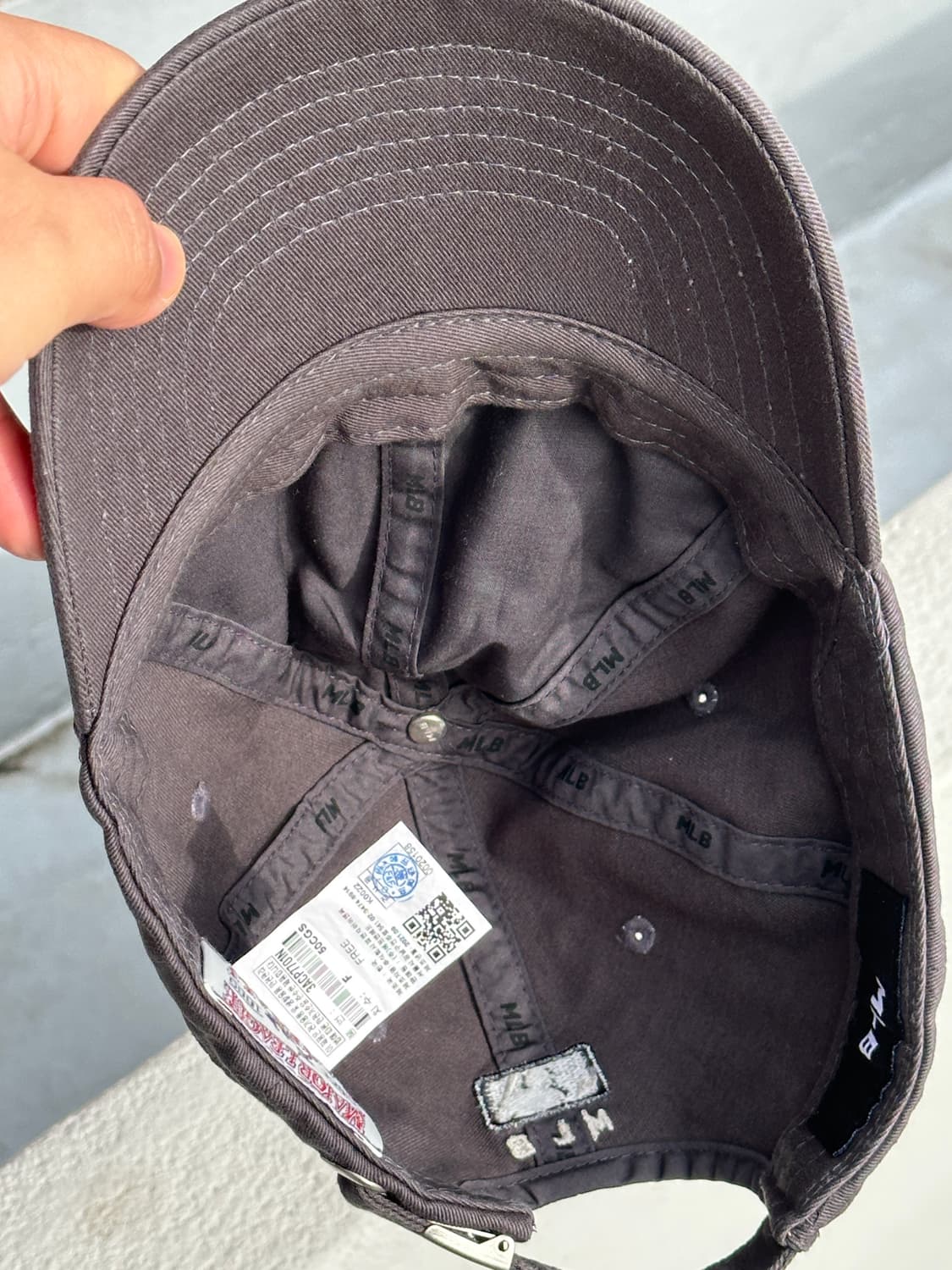 [F] MLB 엠엘비 뉴욕양키스 차콜그레이 볼캡 모자 상품이미지5