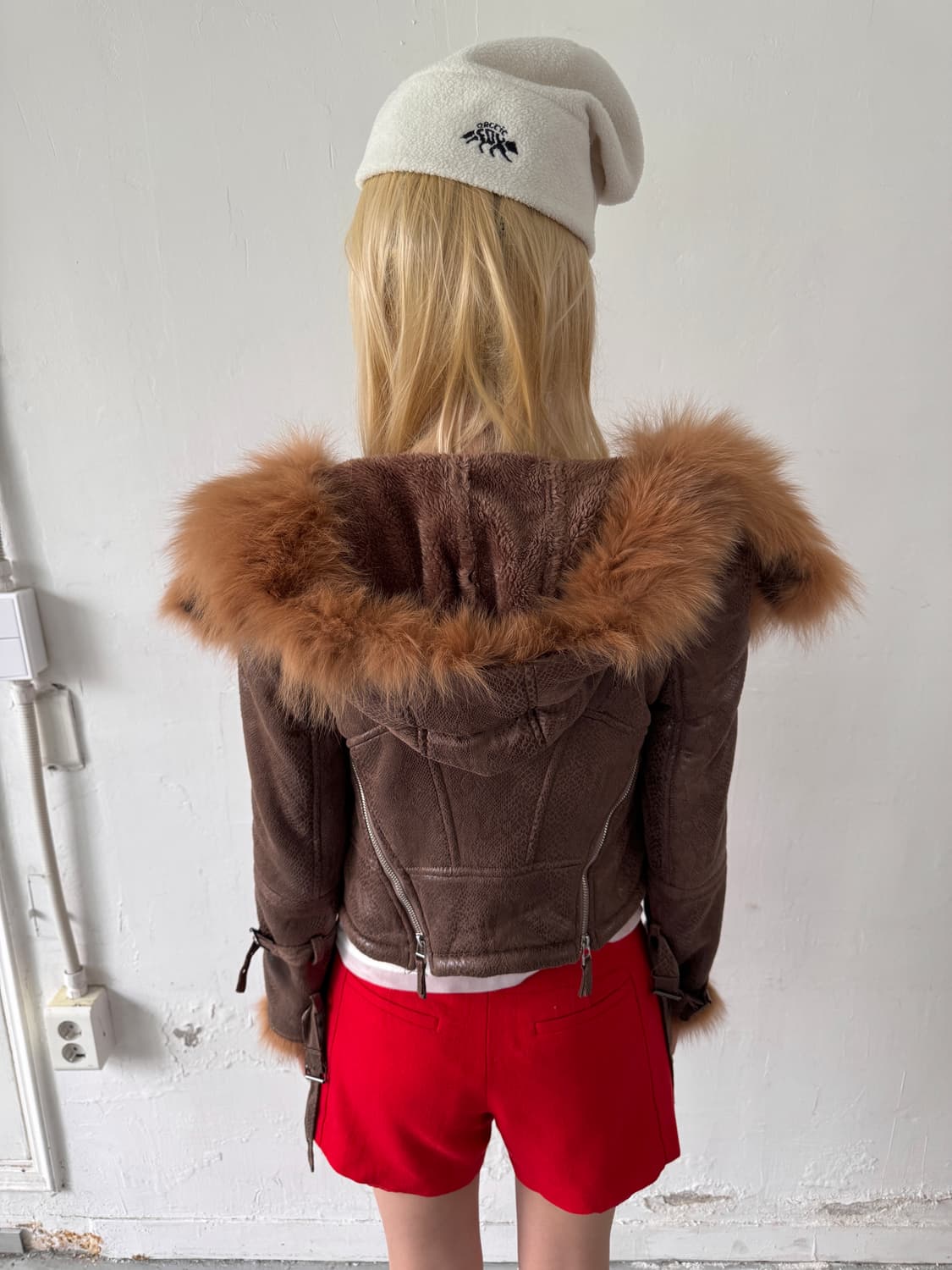 Slim fur trimming jacket 상품이미지6