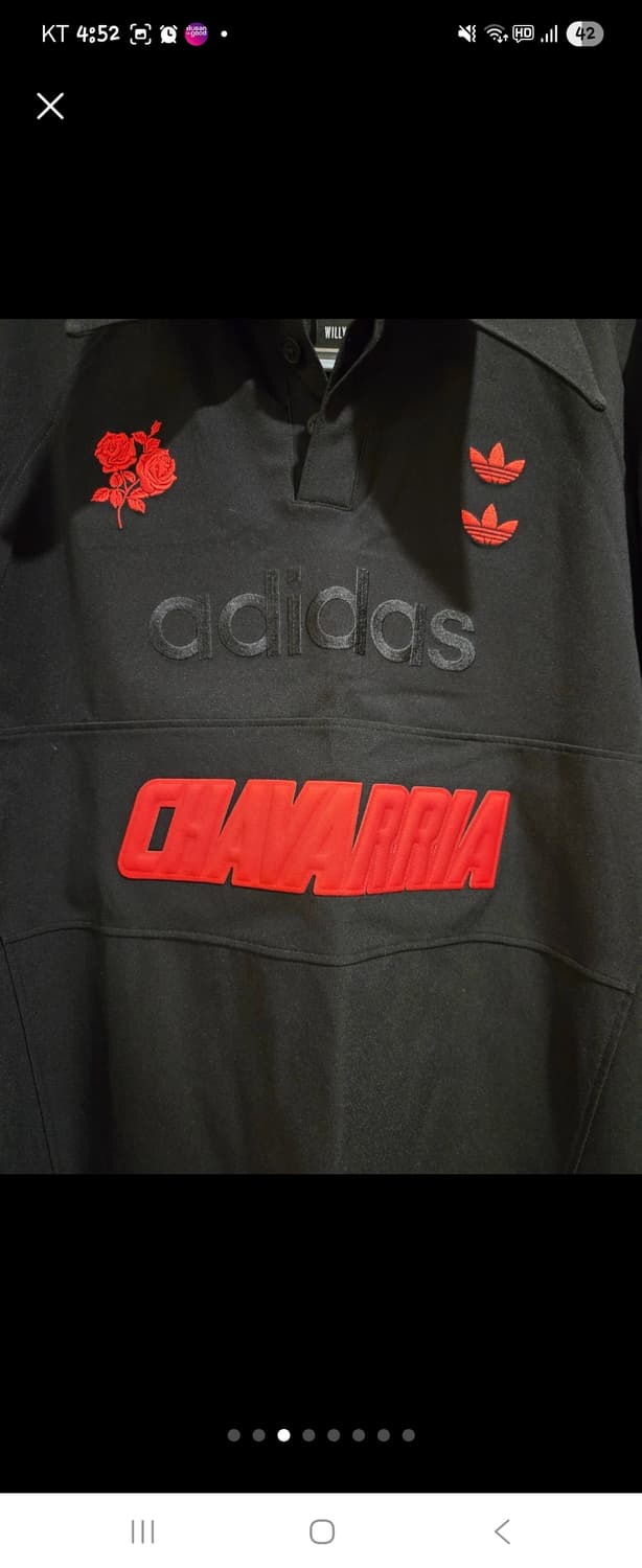 아디다스 윌리 샤바리아 블랙 셔츠 S 상품이미지3