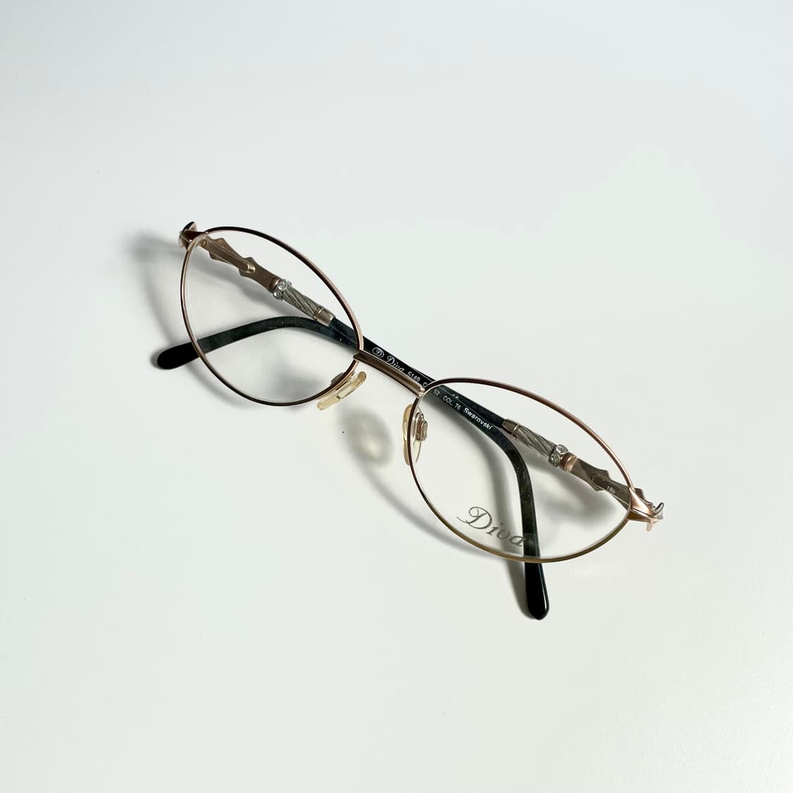 DIVAxSwarovski 이태리의 하우스브랜드 디바 사의 빈티지 안경 상품이미지1