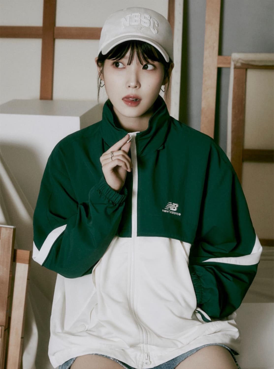 남녀공용 뉴발란스 컬러블록 웜업자켓M 바람막이 헌터 상품이미지1