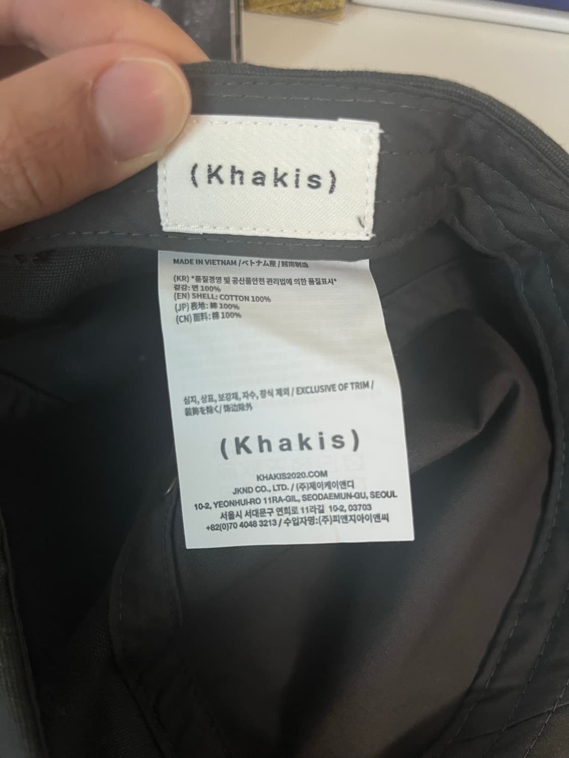 khakis guaranteed 5p cap charcoal 상품이미지3
