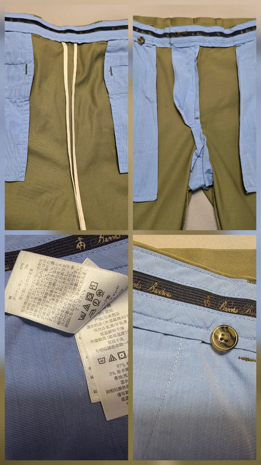 브룩스 브라더스 밀라노 치노 팬츠 [W33L34] 상품이미지8