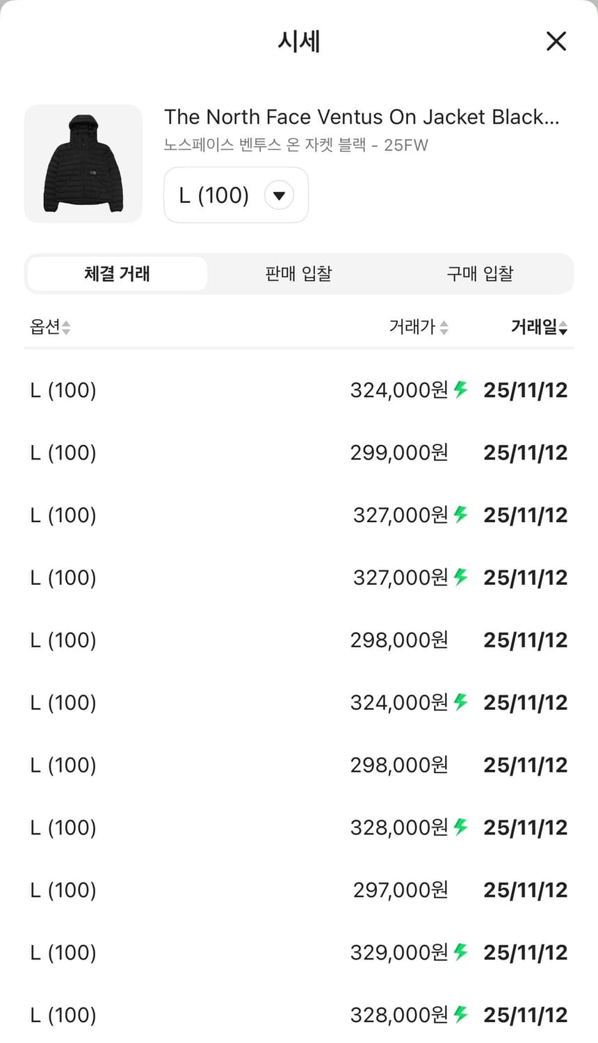 [L] 25fw 노스페이스 벤투스 경량패딩 블랙 새상품 급처해용💙 상품이미지3