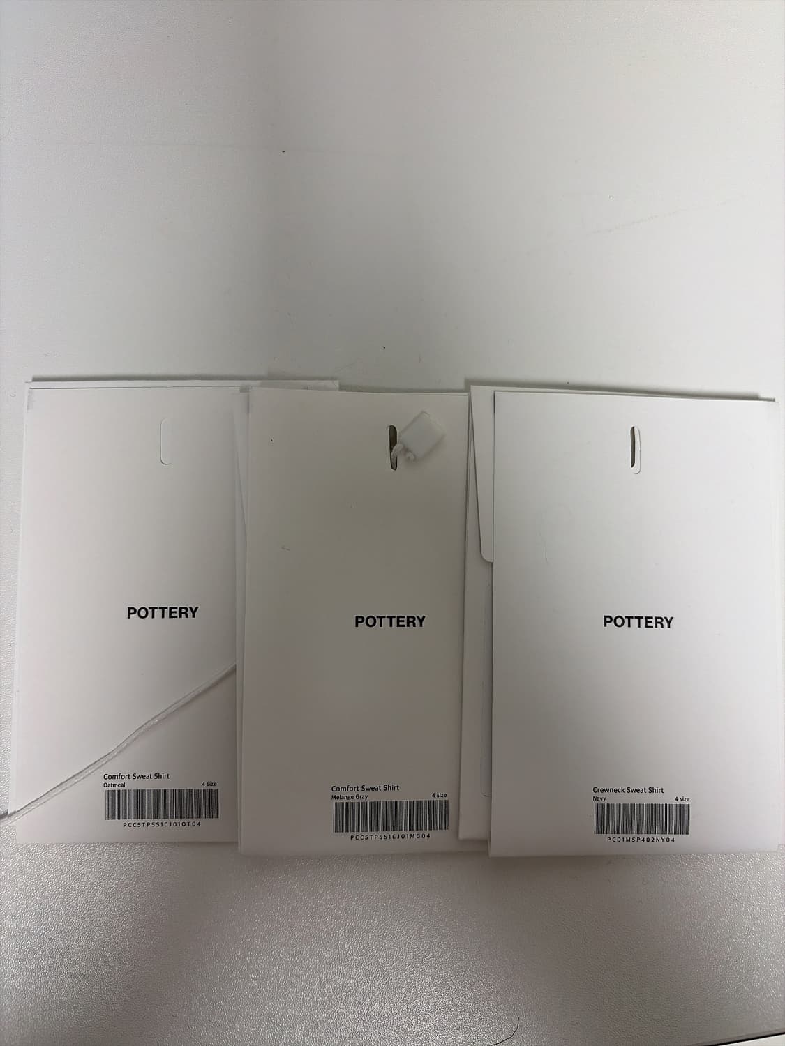 [3색상 일괄] 포터리 크루넥 스웨트 셔츠 맨투맨 4사이즈 상품이미지6