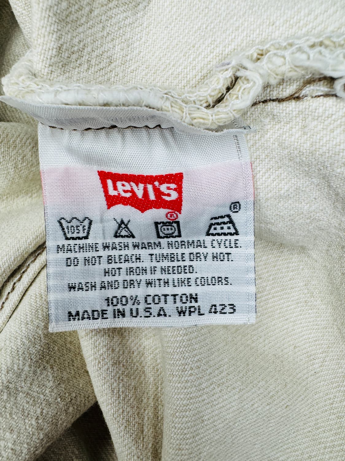 빈티지 90s 리바이스 501 아이보리 34/30 상품이미지5
