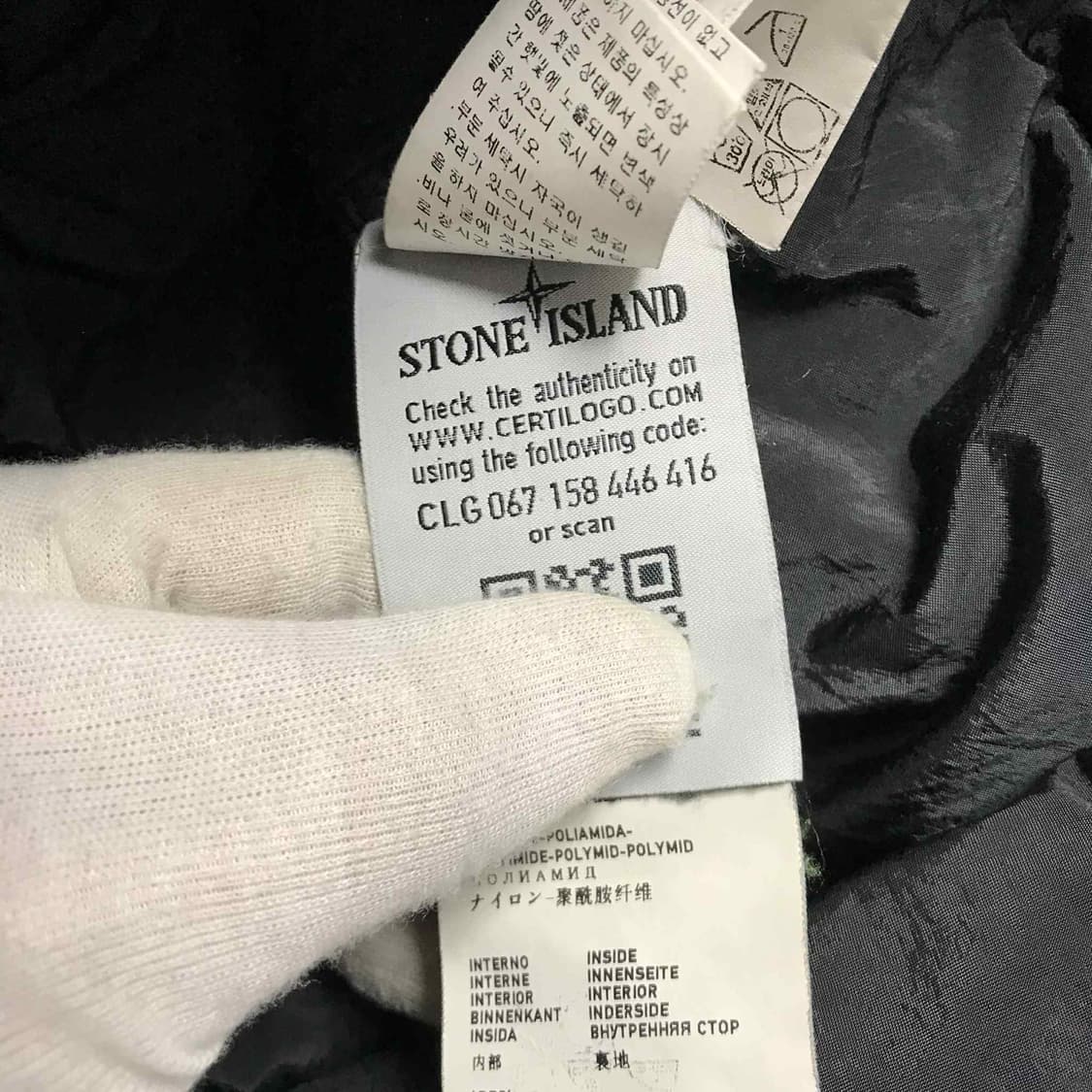 {클로젯}[S][백화점판]스톤아일랜드 코튼 나일론 립스탑 다운 피코트 상품이미지8