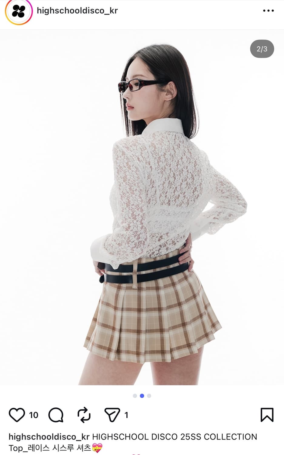 레이스 시스루 셔츠 상품이미지3