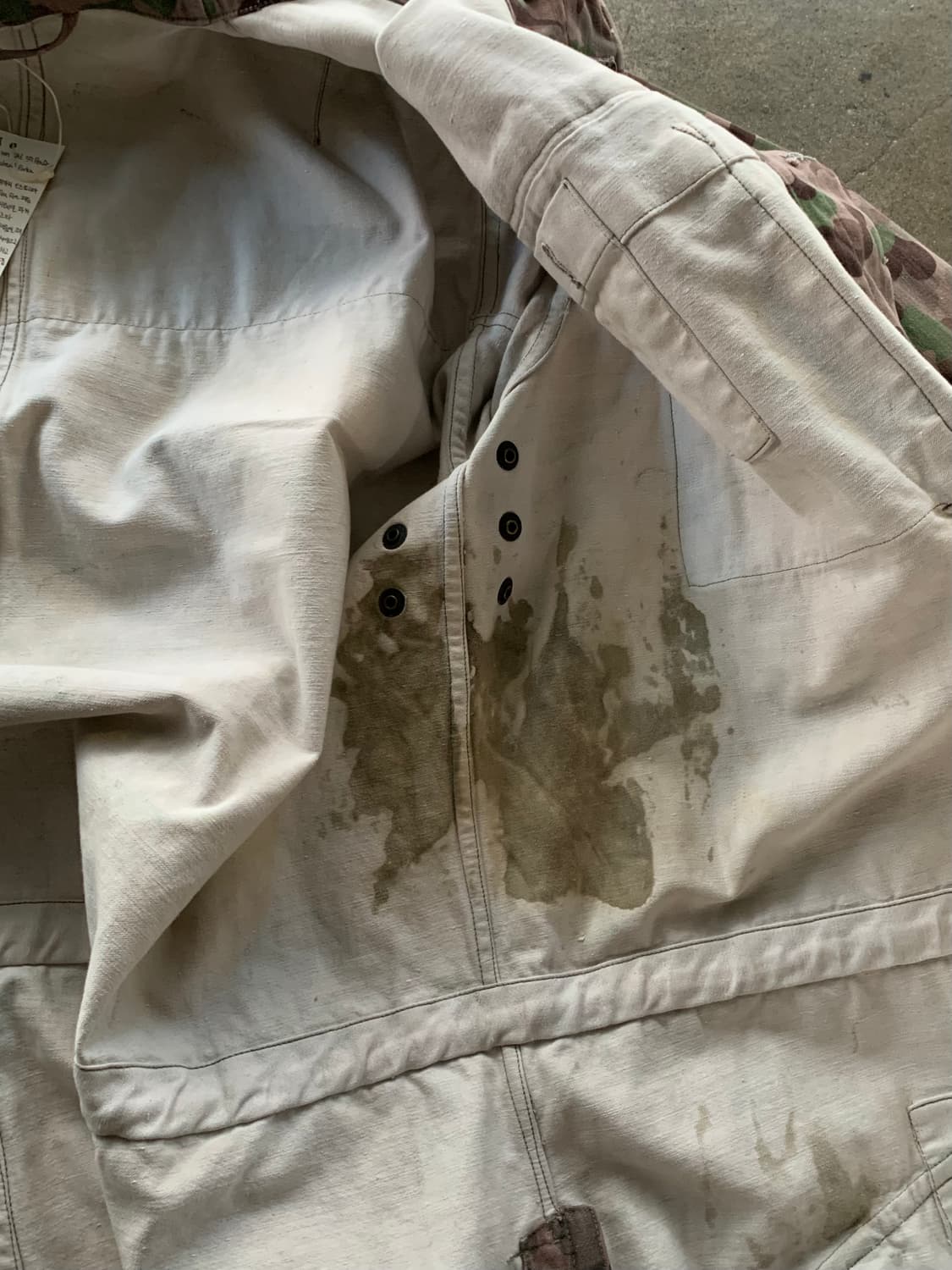 60s 오스트리아 군 KAZ57 피 도트 카모 피시테일 파카 후기형 상품이미지8