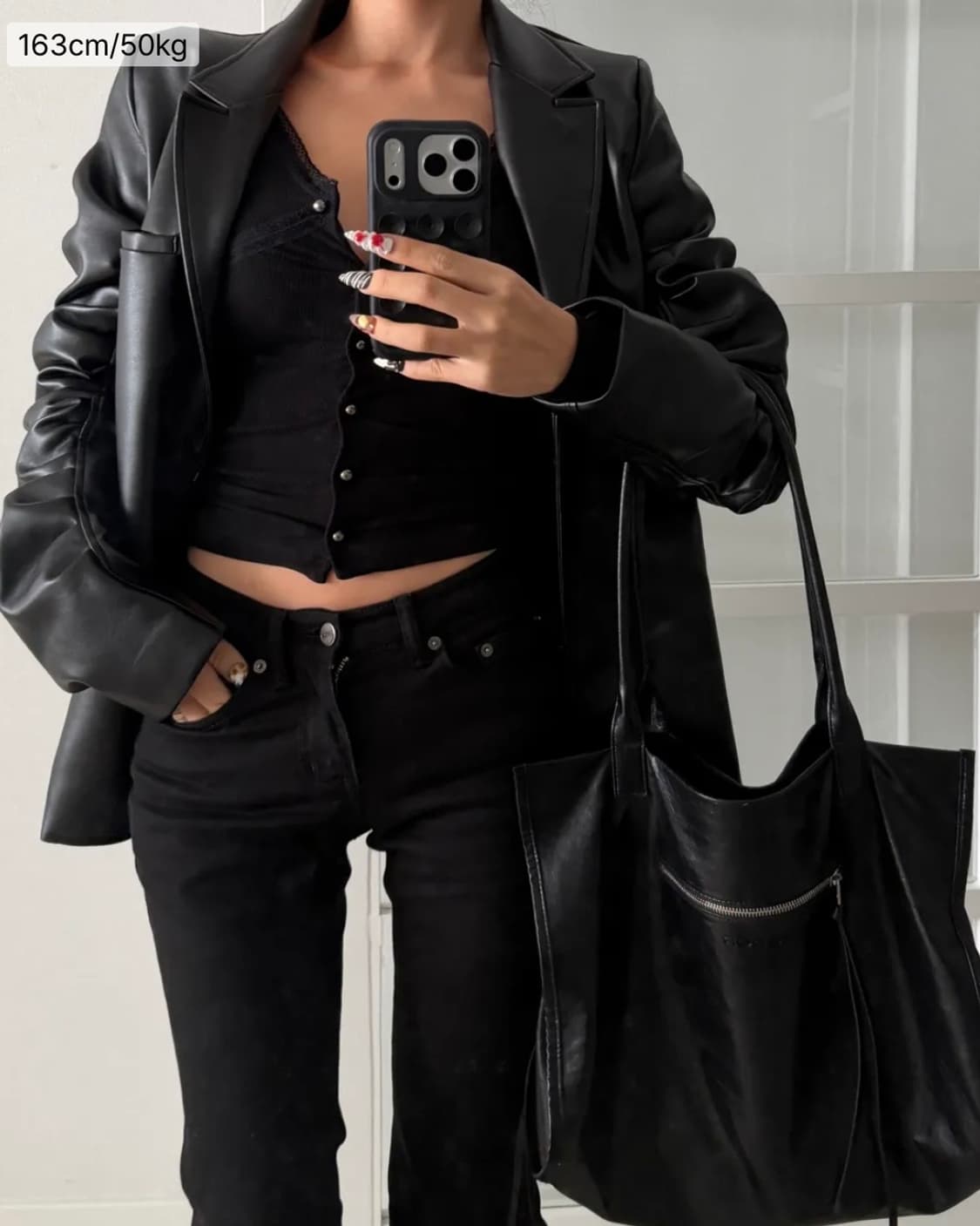 오도어 레더자켓 (Plisse jacket) 상품이미지3