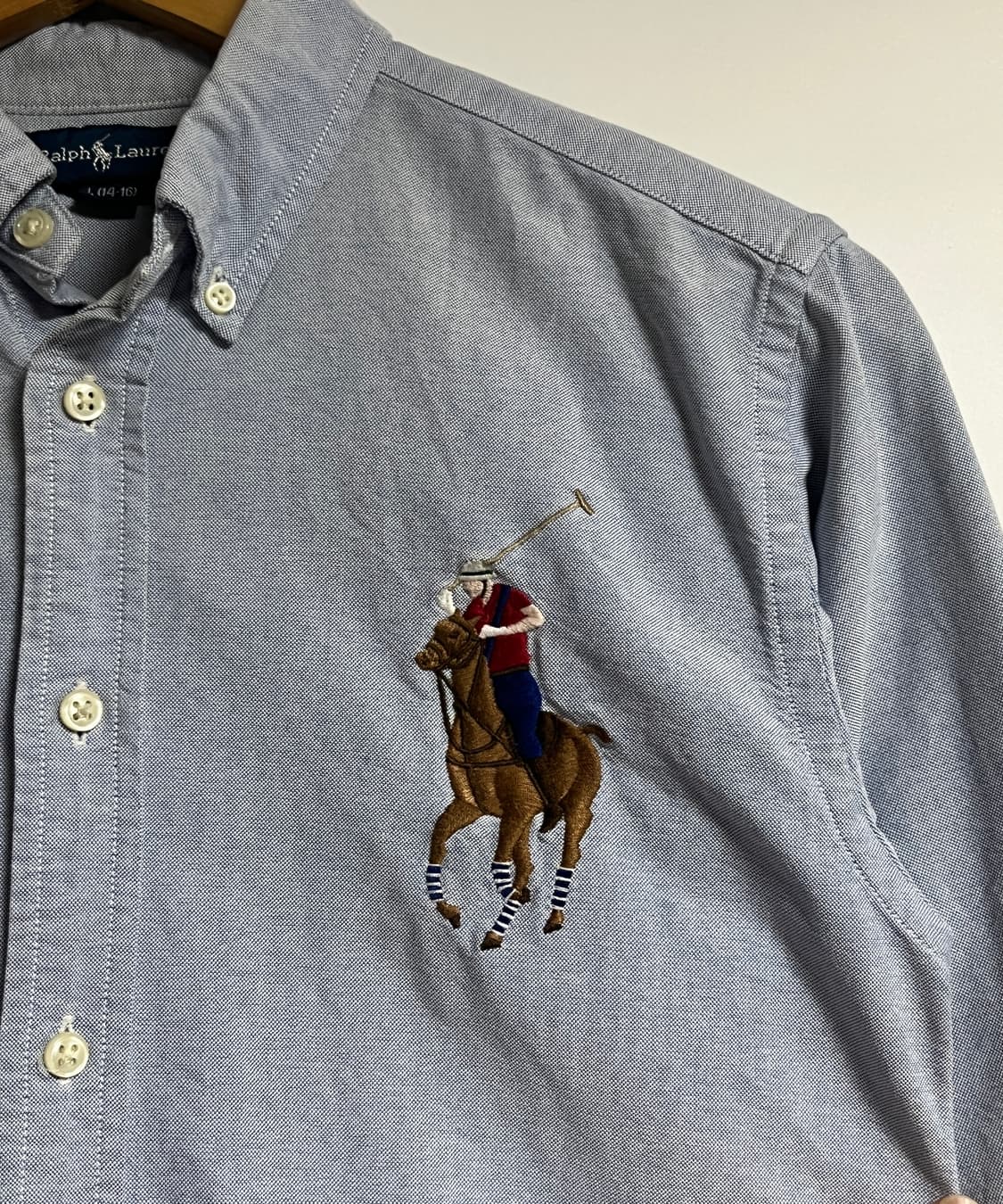 폴로 랄프로렌 빅포니 코튼 셔츠 남방 L 상품이미지4