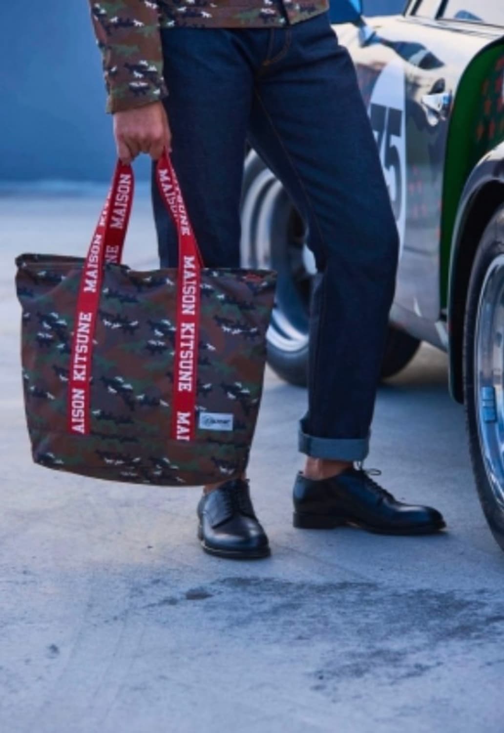 메종 키츠네& 이스트팩 콜라보 토트백 상품이미지2