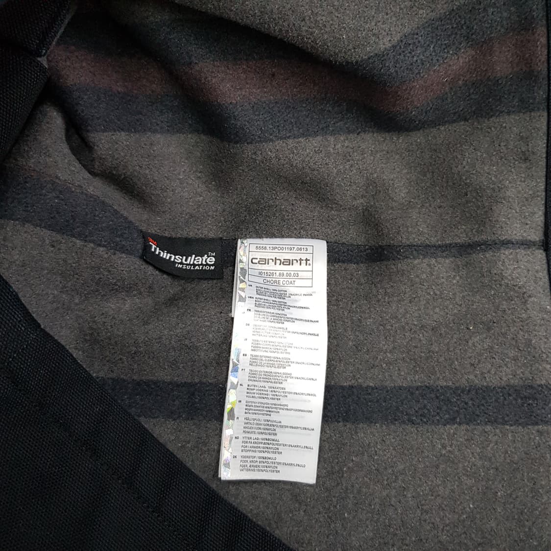 Carhartt 칼하트 Thinsulate 안감 초어 코트 XS사이즈 상품이미지5